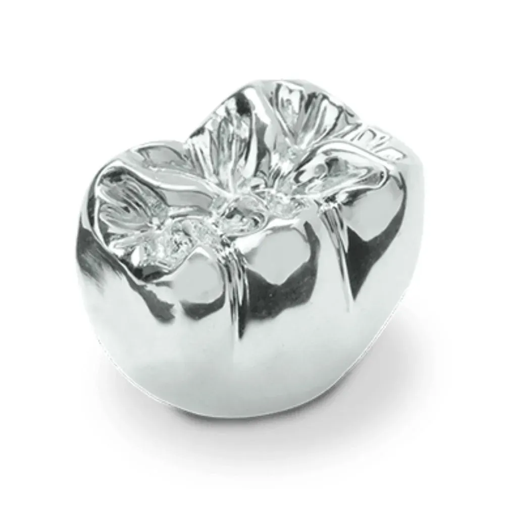 Base-metal alloy crown on the master model