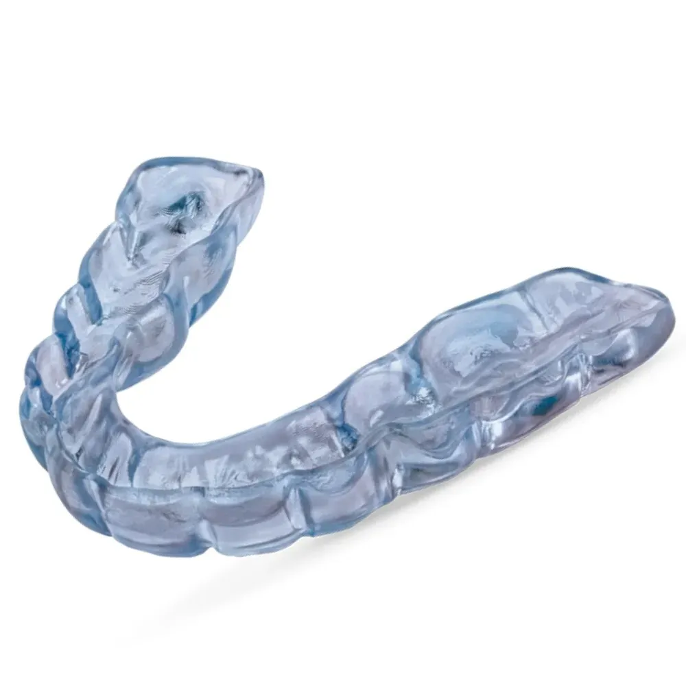 CAD-designed printed nightguard, wall thickness set in software